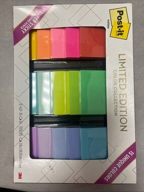 3M Post-it Notes 2020 Limited Edition Color Collection, 15 pads NIB!